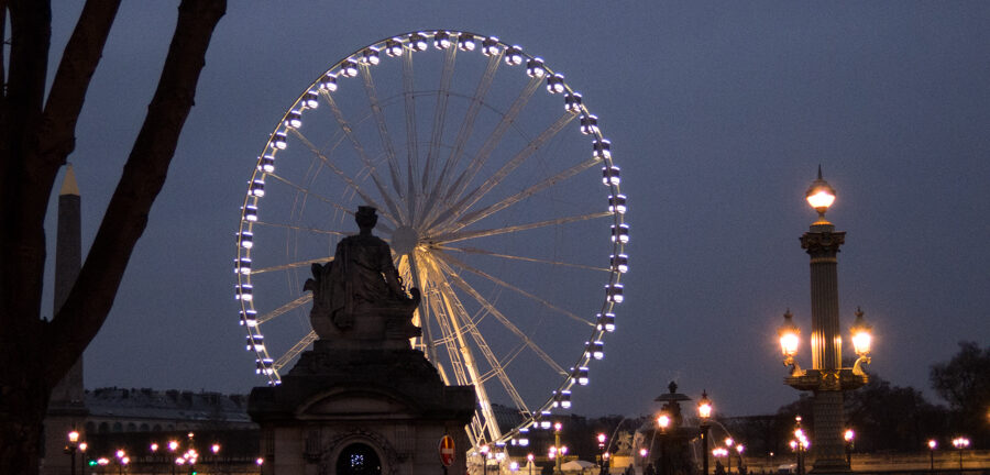 Het reuzenrad in het centrum van Parijs