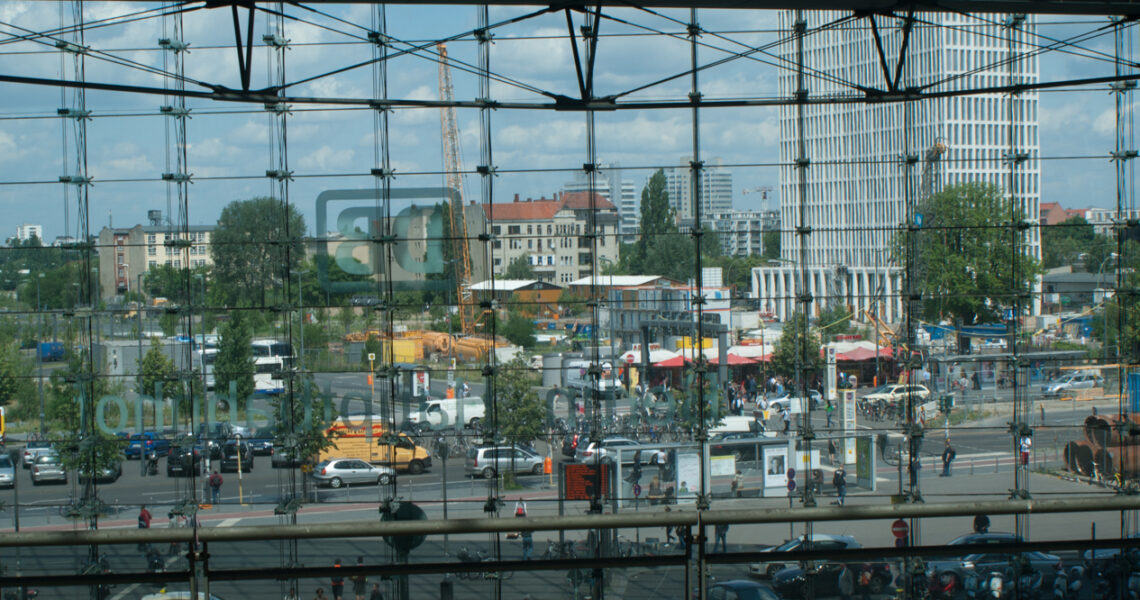 Uitzicht bij aankomst op het Hauptbahnhof